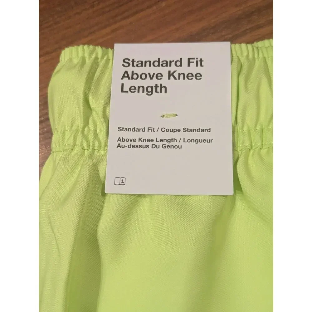 Nike Men’s Large Volt Green Swim Shorts NWT Above Knee Mesh Lined $50 MSRP